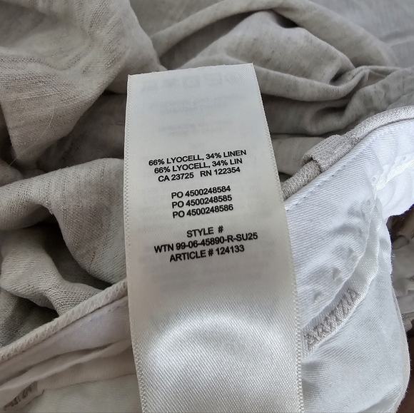 Aritzia Wilfred 8 The effortless linen pant Cream Pants - Picture 8 of 8